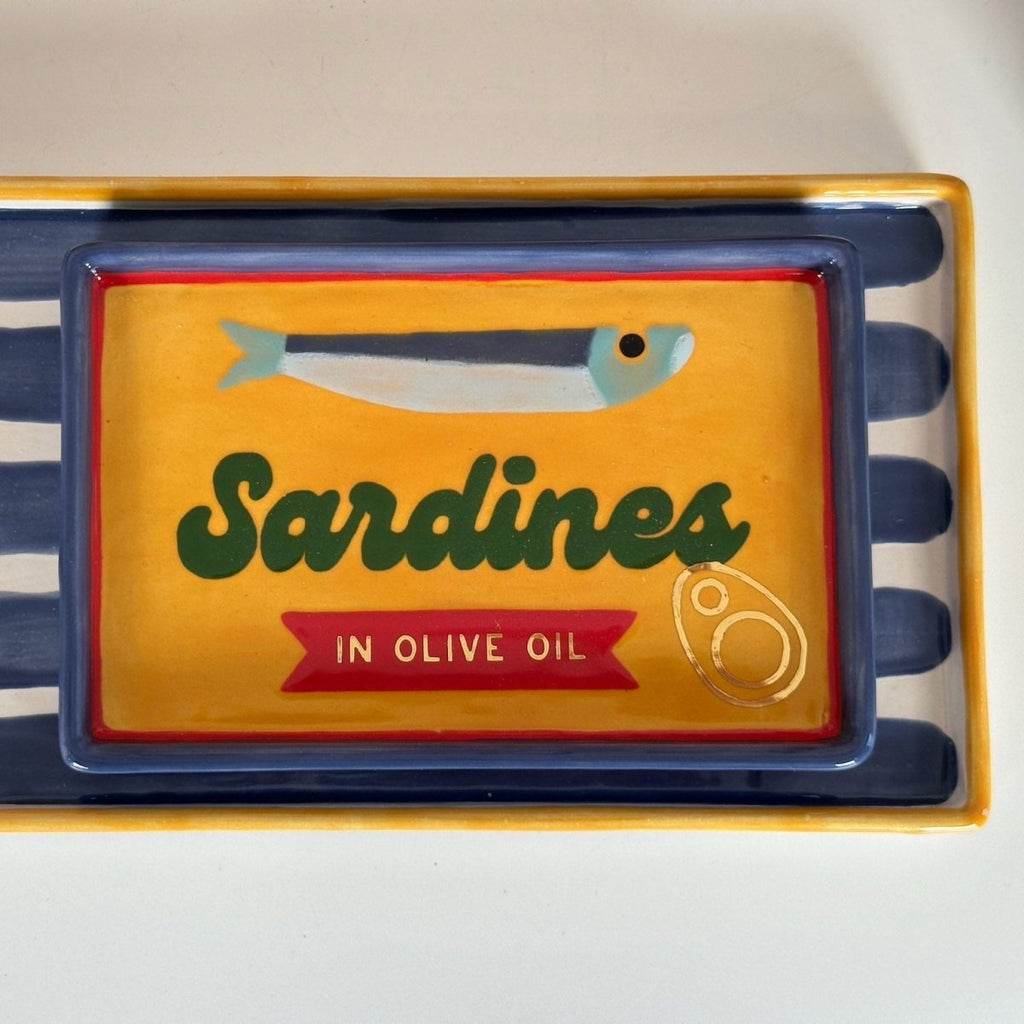 "Canned" Sardine Tray in Yellow - Liza Pruitt