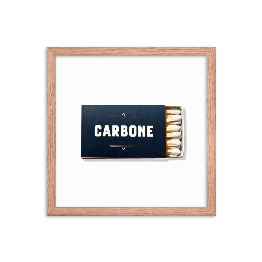 Carbone Framed Print - Liza Pruitt