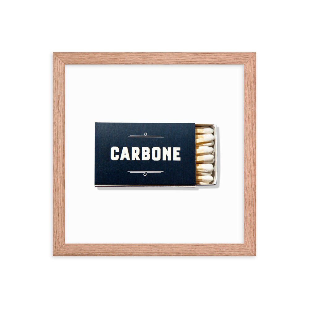 Carbone Framed Print - Liza Pruitt