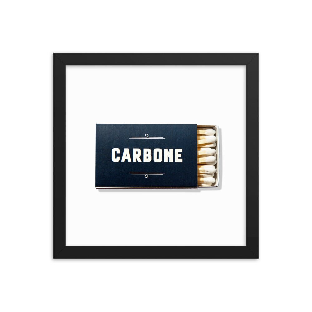 Carbone Framed Print - Liza Pruitt