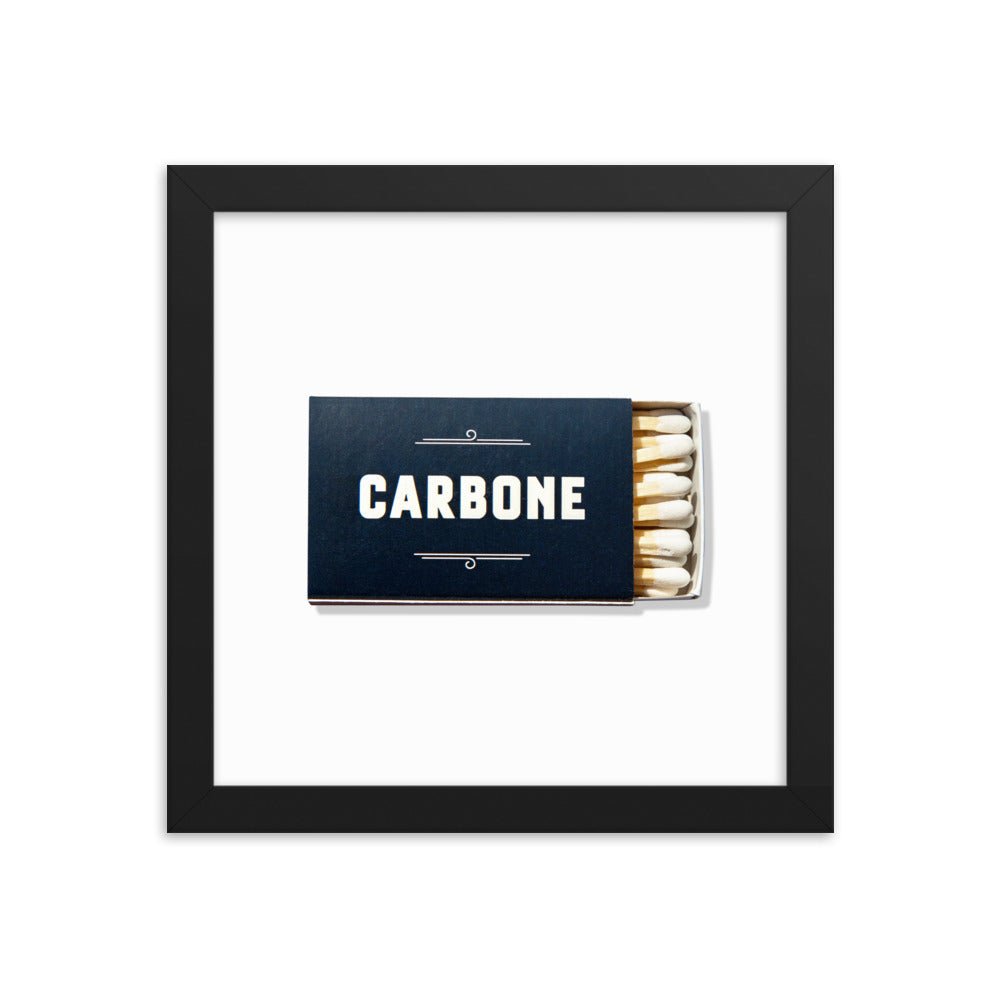 Carbone Framed Print - Liza Pruitt