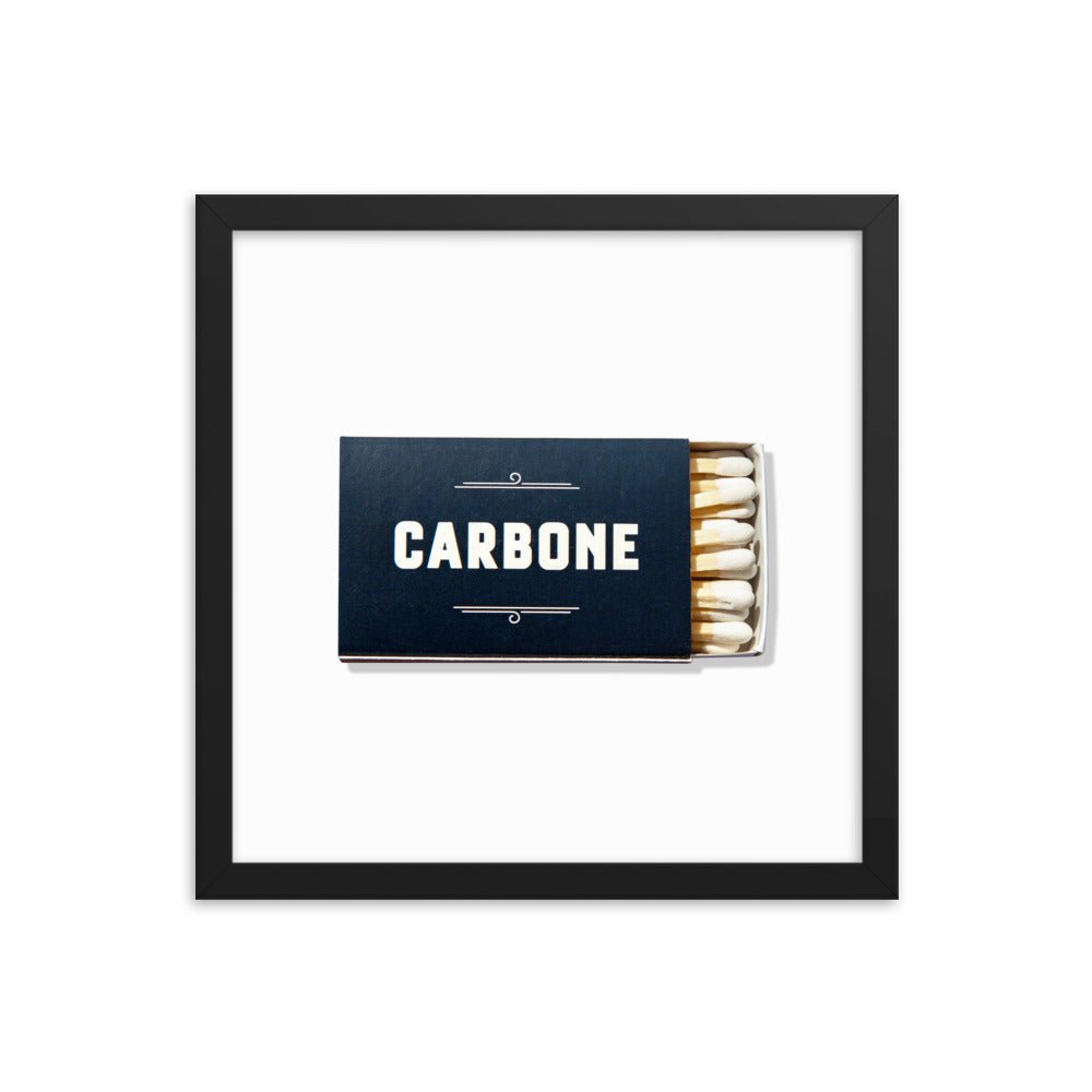 Carbone Framed Print - Liza Pruitt