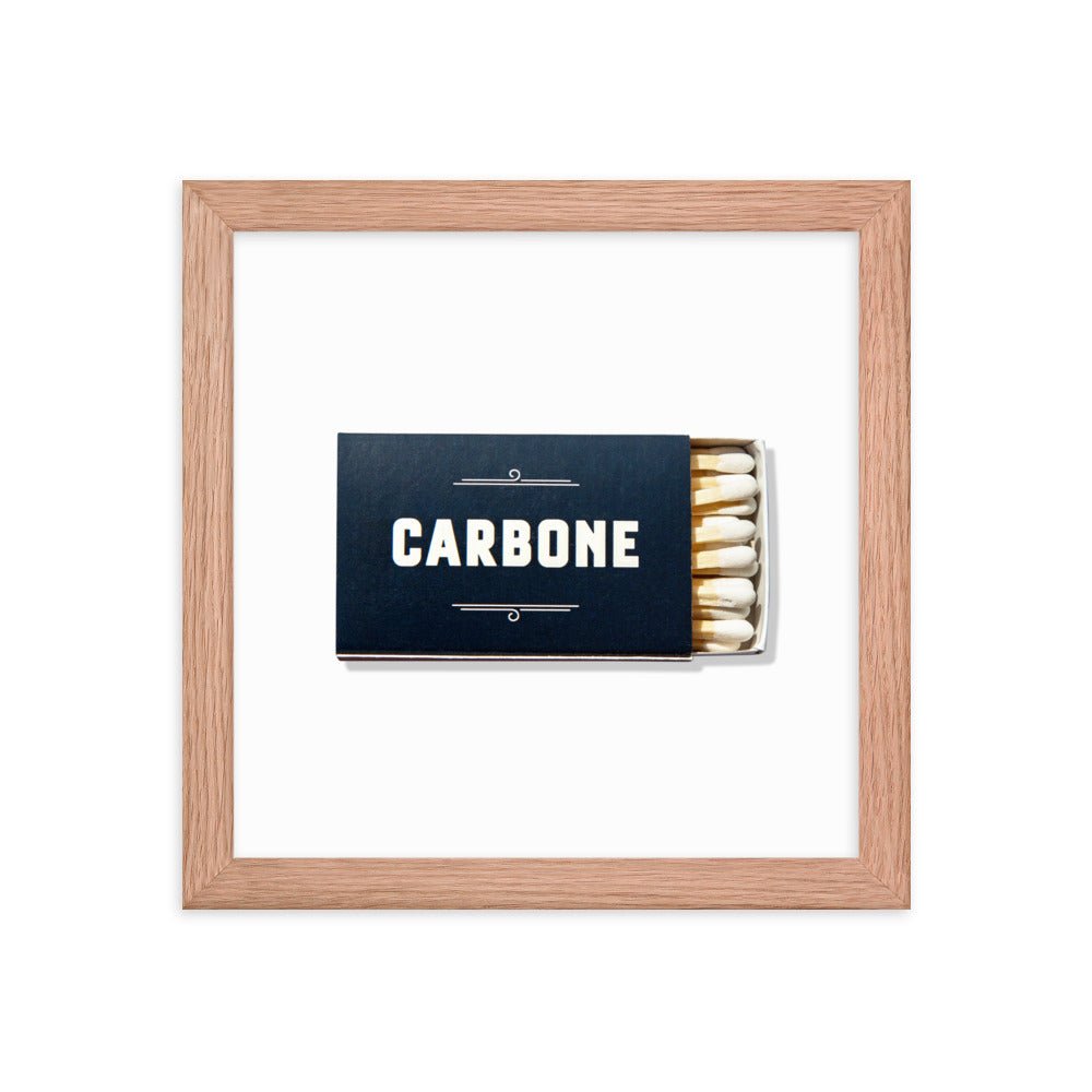Carbone Framed Print - Liza Pruitt