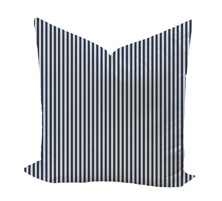 Carlisle Stripe Pillow Cover in Admiral - Liza Pruitt