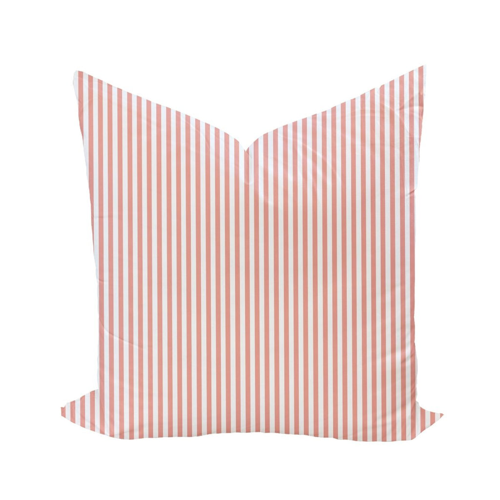 Carlisle Stripe Pillow Cover in Coral - Liza Pruitt
