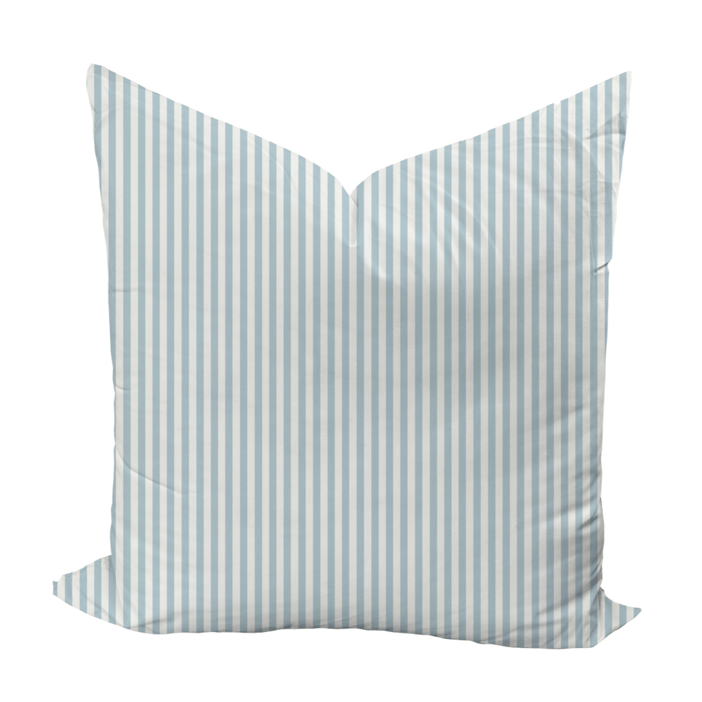 Carlisle Stripe Pillow Cover in Ice - Liza Pruitt