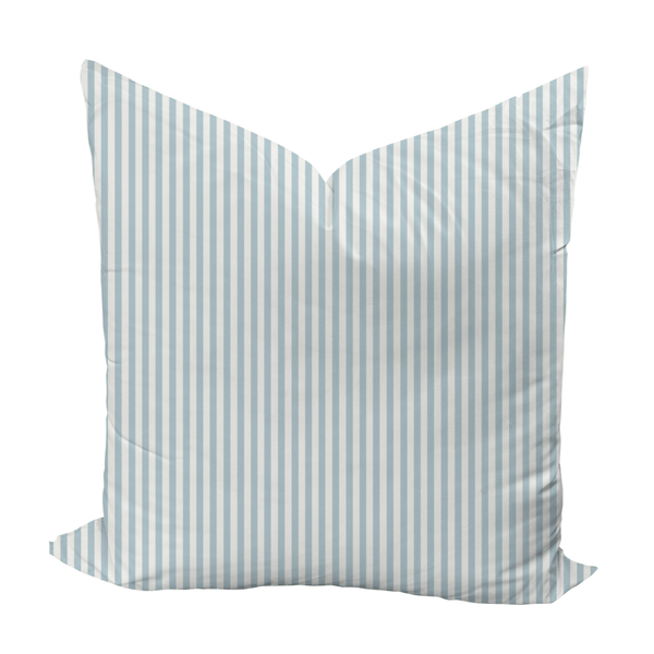 Carlisle Stripe Pillow Cover in Ice - Liza Pruitt