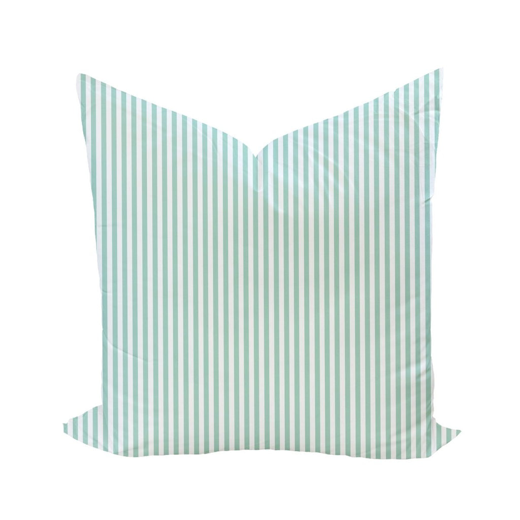 Carlisle Stripe Pillow Cover in Seafoam - Liza Pruitt