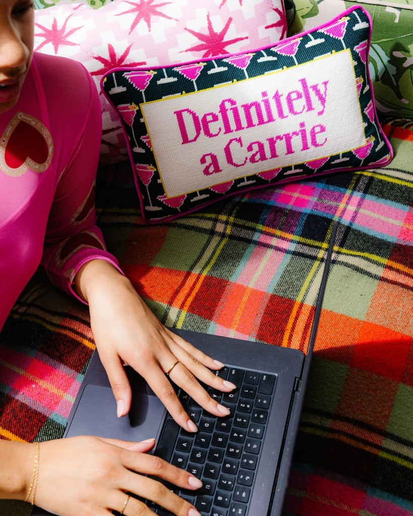 Carrie Needlepoint Pillow - Liza Pruitt