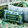 Causing A Racket Needlepoint Pillow - Liza Pruitt