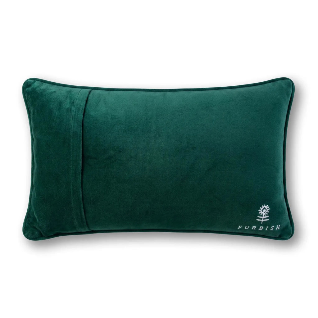 Caviar and Cash Needlepoint Pillow - Liza Pruitt