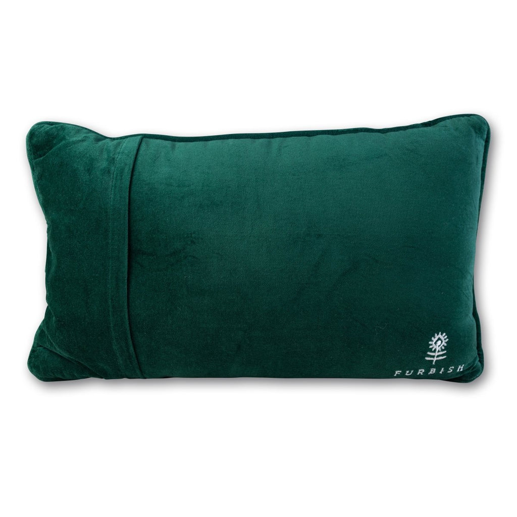 Caviar and Cash Needlepoint Pillow - Liza Pruitt