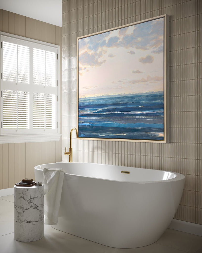 Chambray Sea 12 - Open Edition Canvas Print - Liza Pruitt