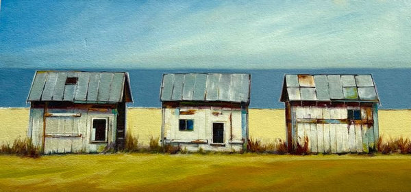 Changing Huts | 10.5” h x 23.5" w - Liza Pruitt