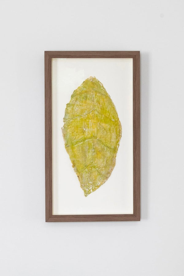 Chartreuse Summer Leaf I | 25" h x 14" w | Framed - Liza Pruitt