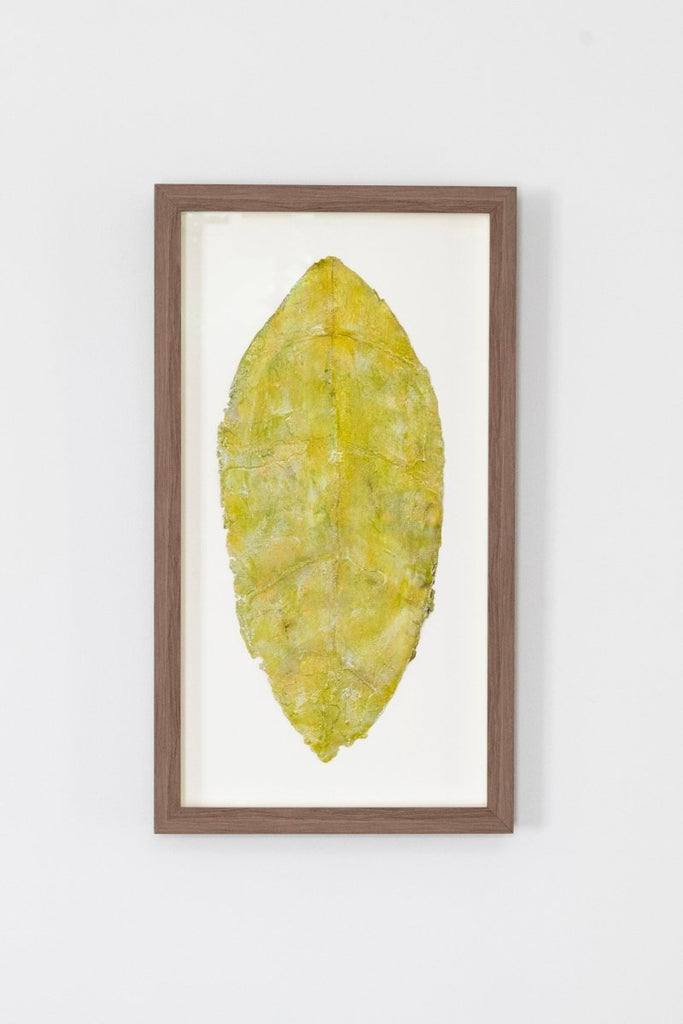 Chartreuse Summer Leaf II | 25" h x 14" w | Framed - Liza Pruitt