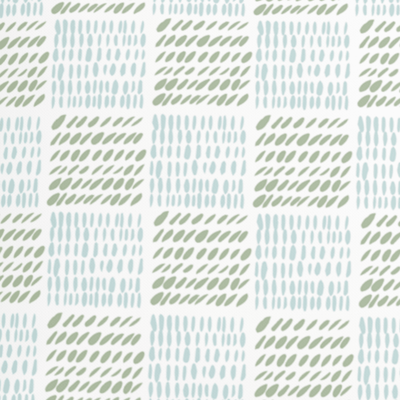 Checkers Pillow in Light Blue Green - Liza Pruitt