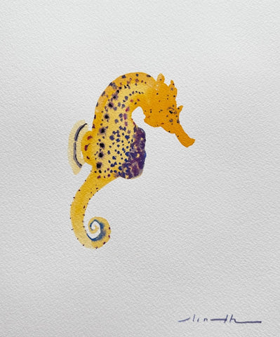 Cheetah Seahorse | 9" h x 8" w - Liza Pruitt