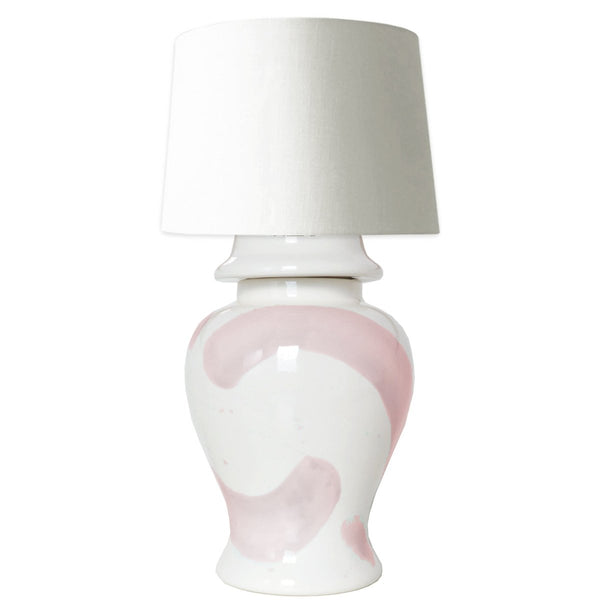 Cherry Blossom Brushstroke Ginger Jar Lamp - Liza Pruitt