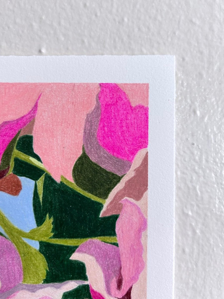 Cherry Blossom Cradle | 7" h x 5” w | Unframed - Liza Pruitt