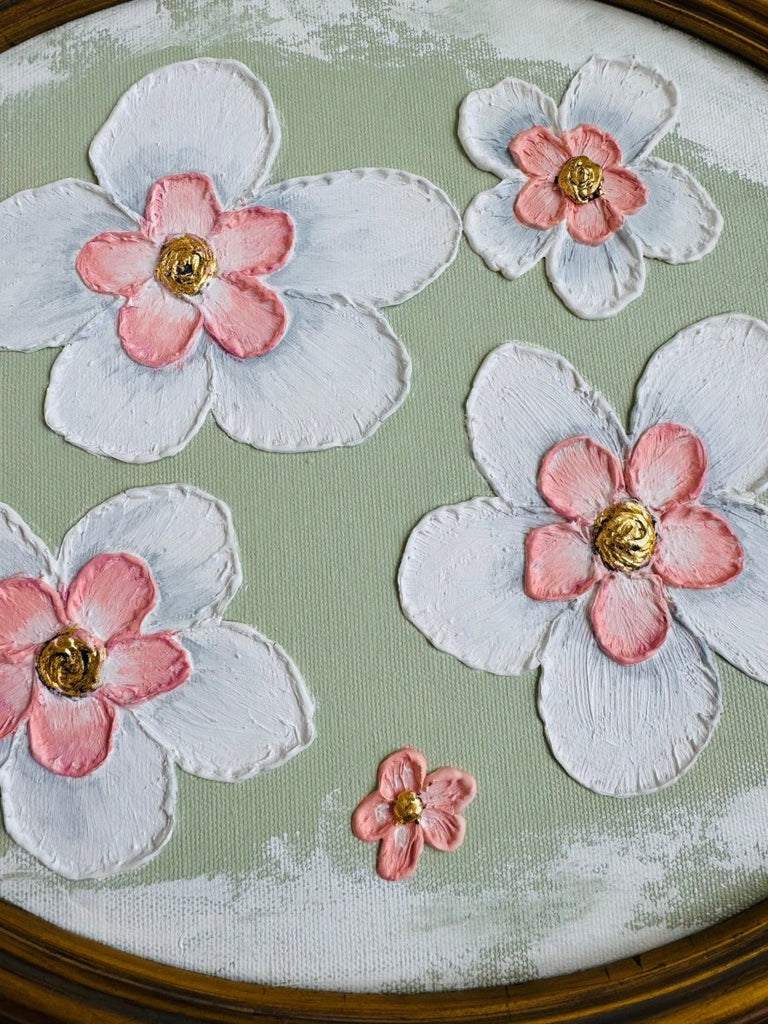 Cherry Blossoms | 13.25" h x 16.25" w | Framed - Liza Pruitt