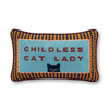Childless Cat Lady Needlepoint Pillow - Liza Pruitt