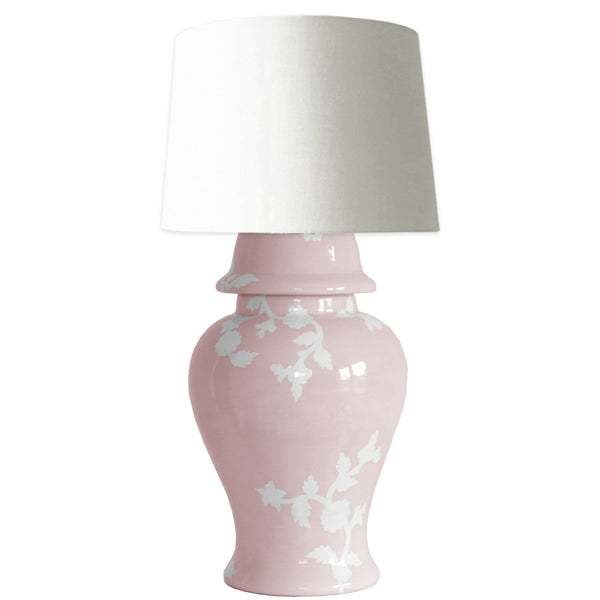 Chinoiserie Dreams Ginger Jar Lamp in Cherry Blossom - Liza Pruitt