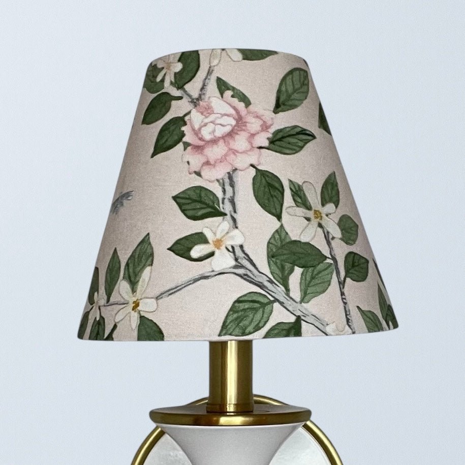 Chinoiserie Floral Sconce Shade in Elsie's Garden - Liza Pruitt