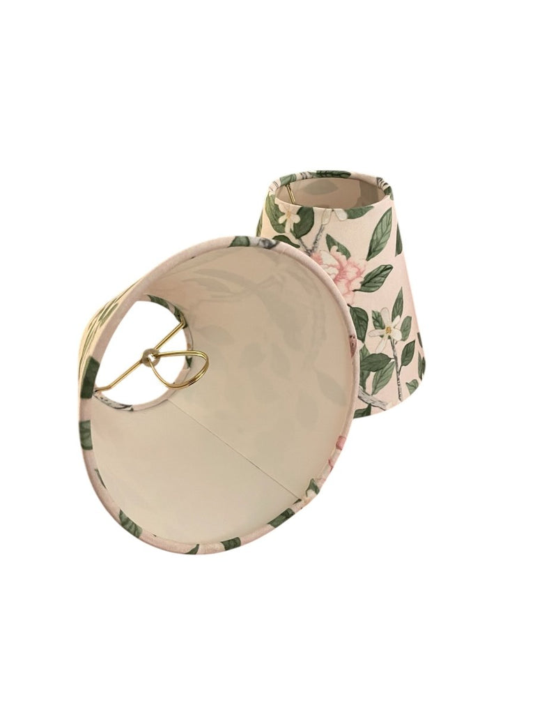 Chinoiserie Floral Sconce Shade in Elsie's Garden - Liza Pruitt