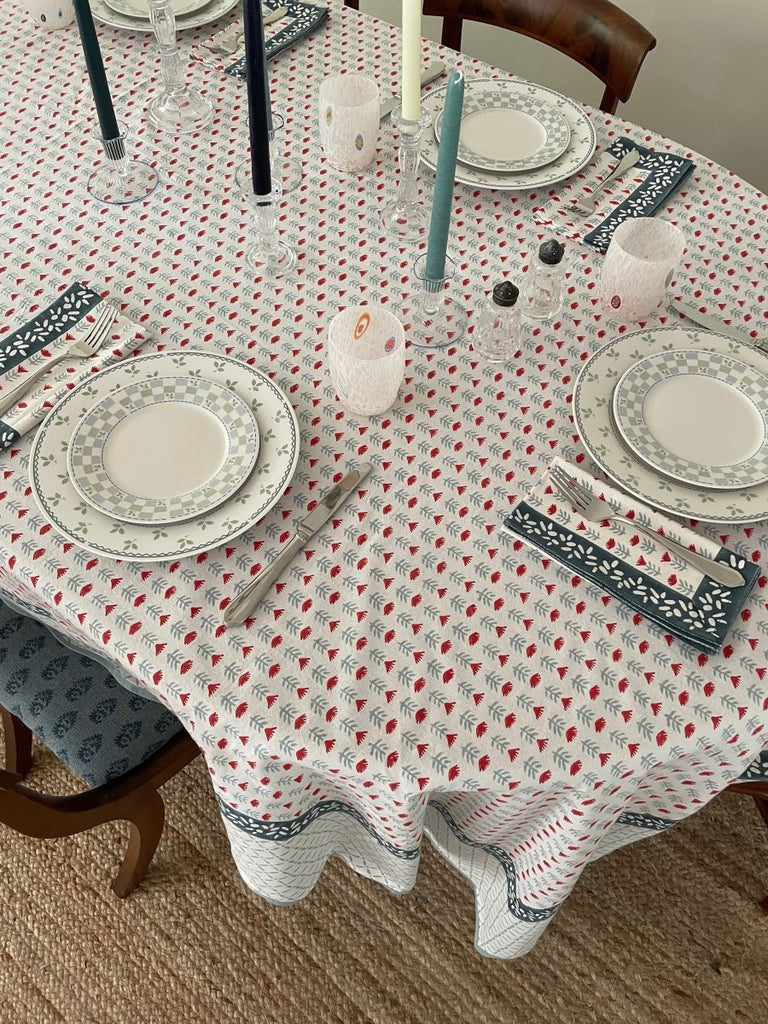 Claire Dinner Napkin in Poppy - Liza Pruitt