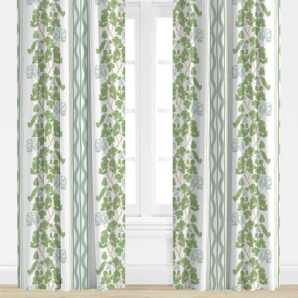 Clara in Soft Green by Lulie Wallace Drapery Panel - Liza Pruitt