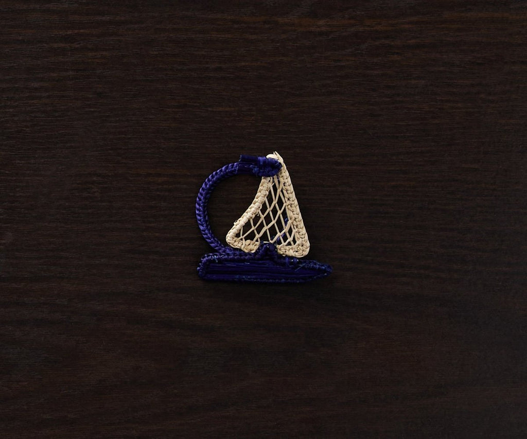 Coastal Sailboat Napkin Ring – Handwoven Iraca Palm – Nautical Table Decor from Colombia - Liza Pruitt