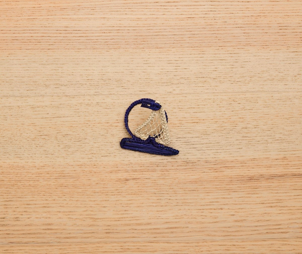 Coastal Sailboat Napkin Ring – Handwoven Iraca Palm – Nautical Table Decor from Colombia - Liza Pruitt