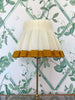 COLORBLOCK BOX PLEAT LAMPSHADE | IVORY/MUSTARD - Liza Pruitt
