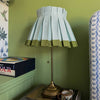 COLORBLOCK BOX PLEAT LAMPSHADE | SEAFOAM/FOREST - Liza Pruitt