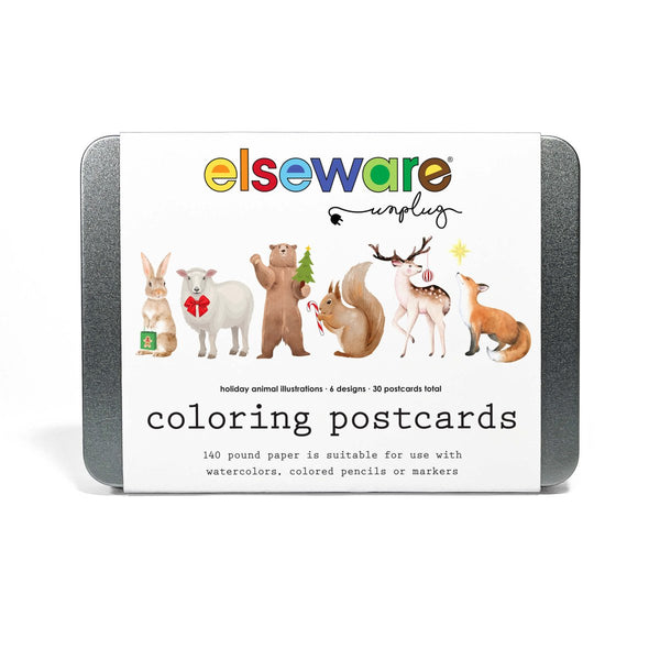 Coloring Postcards w/ 6 Designs (30 cards) - Liza Pruitt