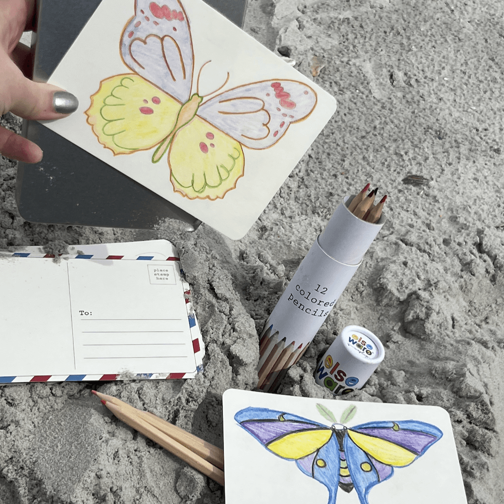 Coloring Postcards w/ 6 Designs (30 cards) - Liza Pruitt
