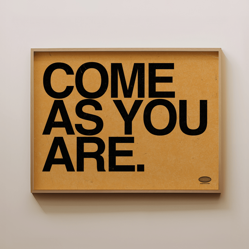 Come As You Are - Nirvana Typography - Liza Pruitt