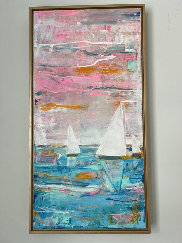 Come Sail Away | 31.25” h x 16.5” w | Framed - Liza Pruitt