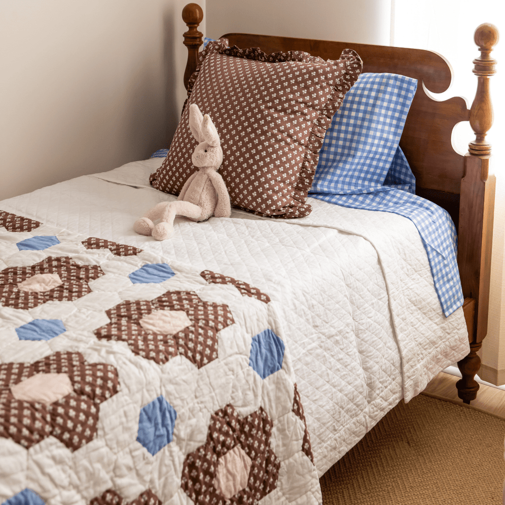 Constance Chocolate Ruffled Throw Pillow - Liza Pruitt