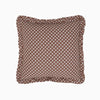 Constance Chocolate Ruffled Throw Pillow - Liza Pruitt