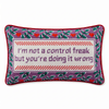 Control Freak Needlepoint Pillow - Liza Pruitt