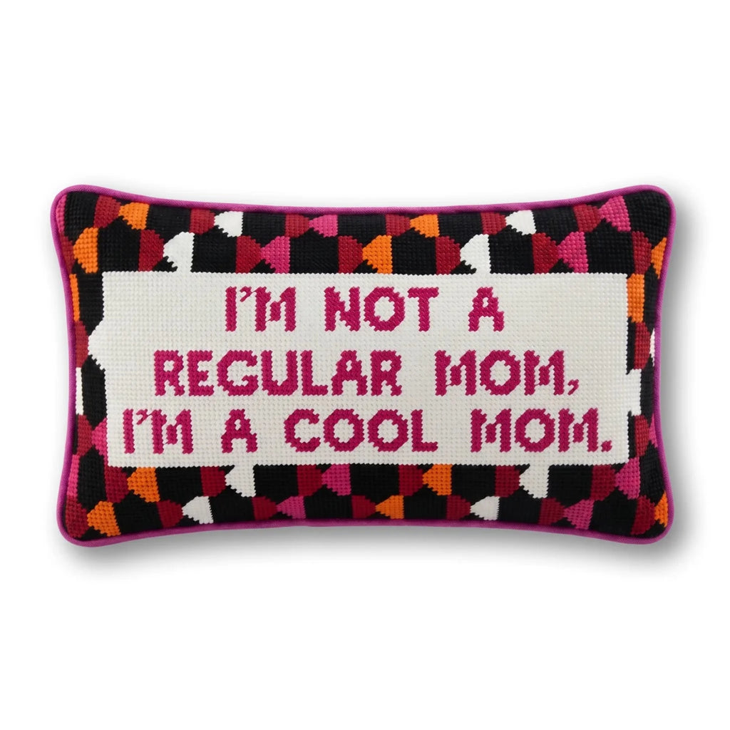 Cool Mom Needlepoint Pillow - Liza Pruitt