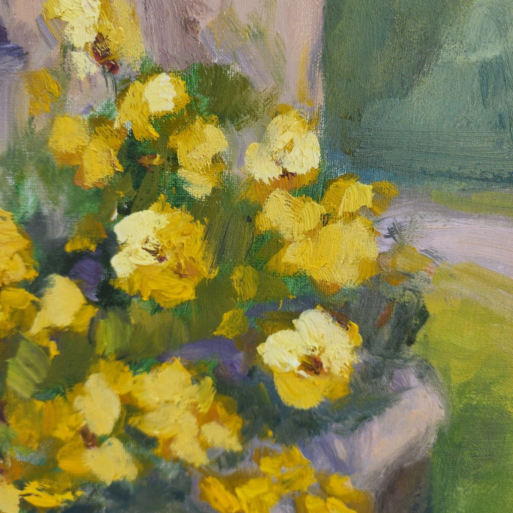 Cottage in Spring | 24" h x 20" w - Liza Pruitt