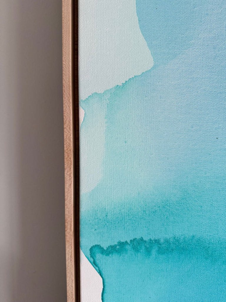 Countless Shades of Blue | 36" h x 36” w | Framed - Liza Pruitt