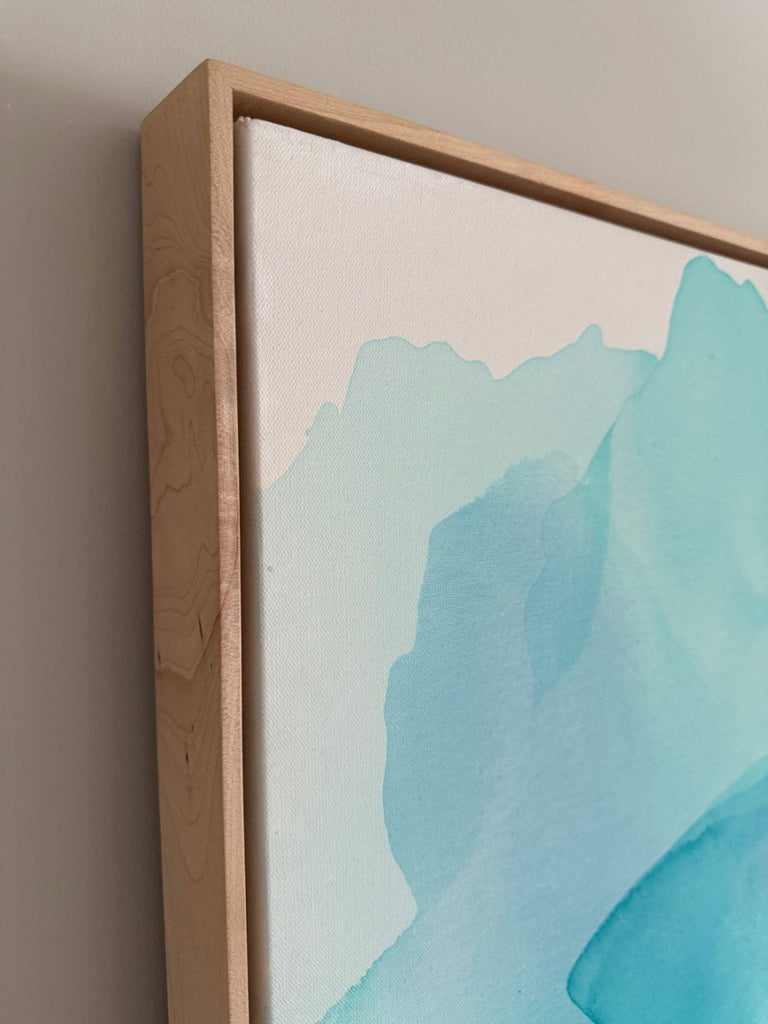 Countless Shades of Blue | 36" h x 36” w | Framed - Liza Pruitt