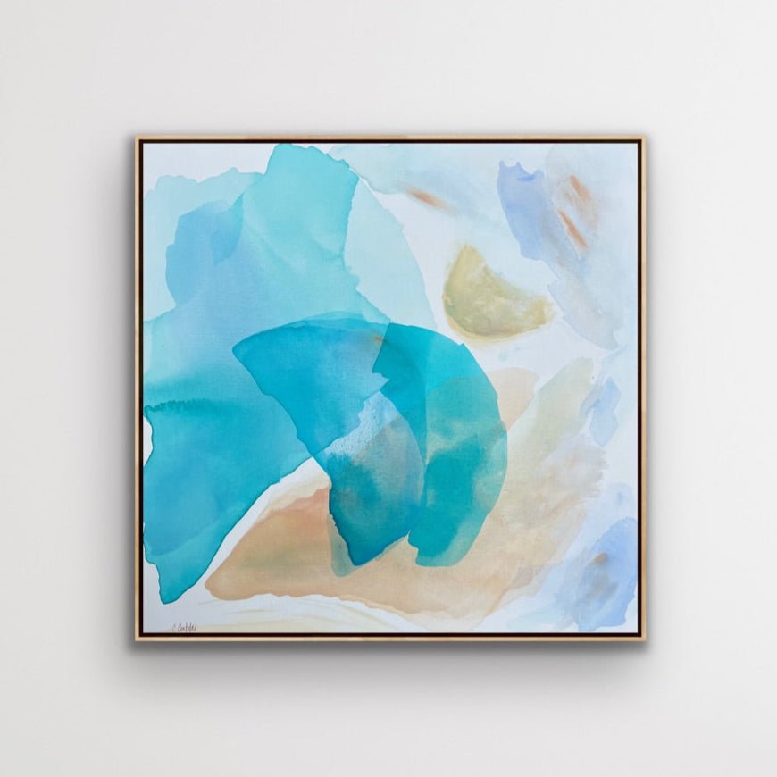 Countless Shades of Blue | 36" h x 36” w | Framed - Liza Pruitt