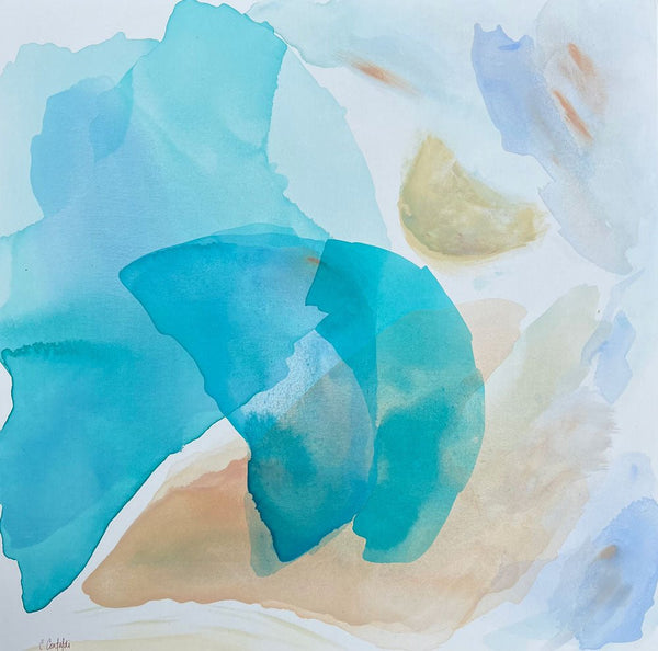 Countless Shades of Blue | 36" h x 36” w | Framed - Liza Pruitt