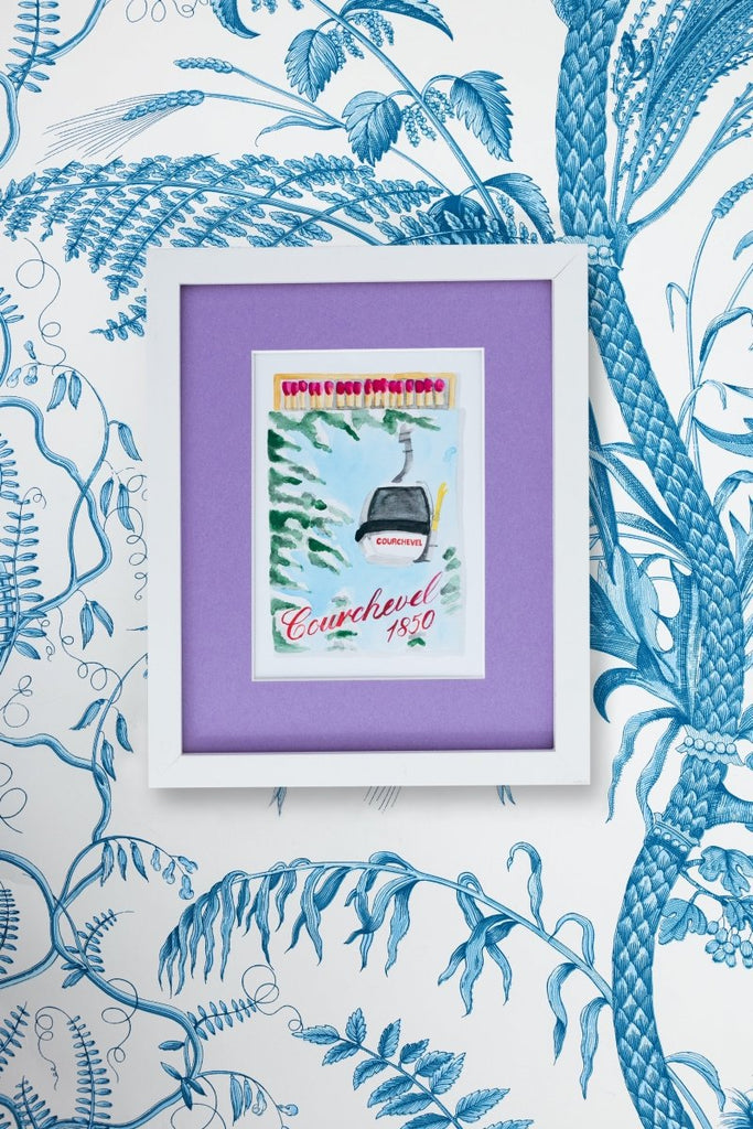Courchevel Matchbook Art Print - Liza Pruitt