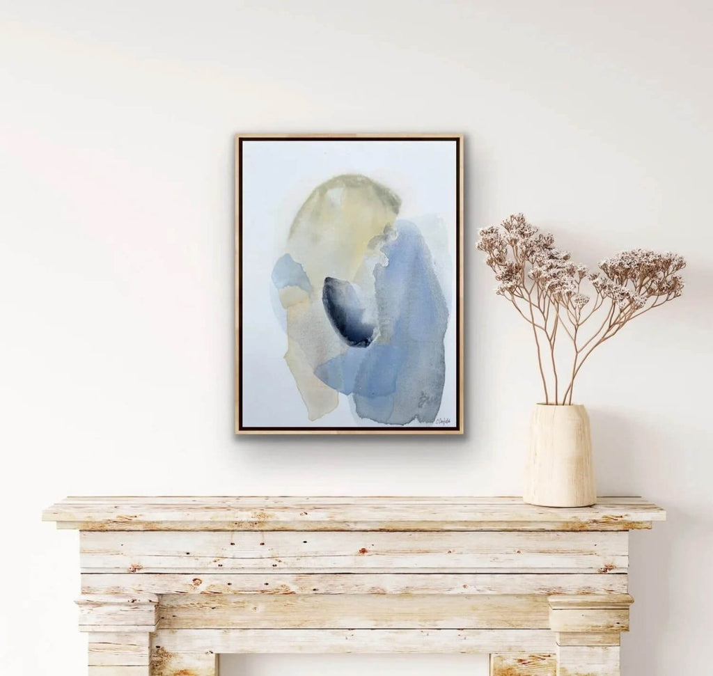 Cradled by Land and Sea | 24" h x 18” w | Framed - Liza Pruitt